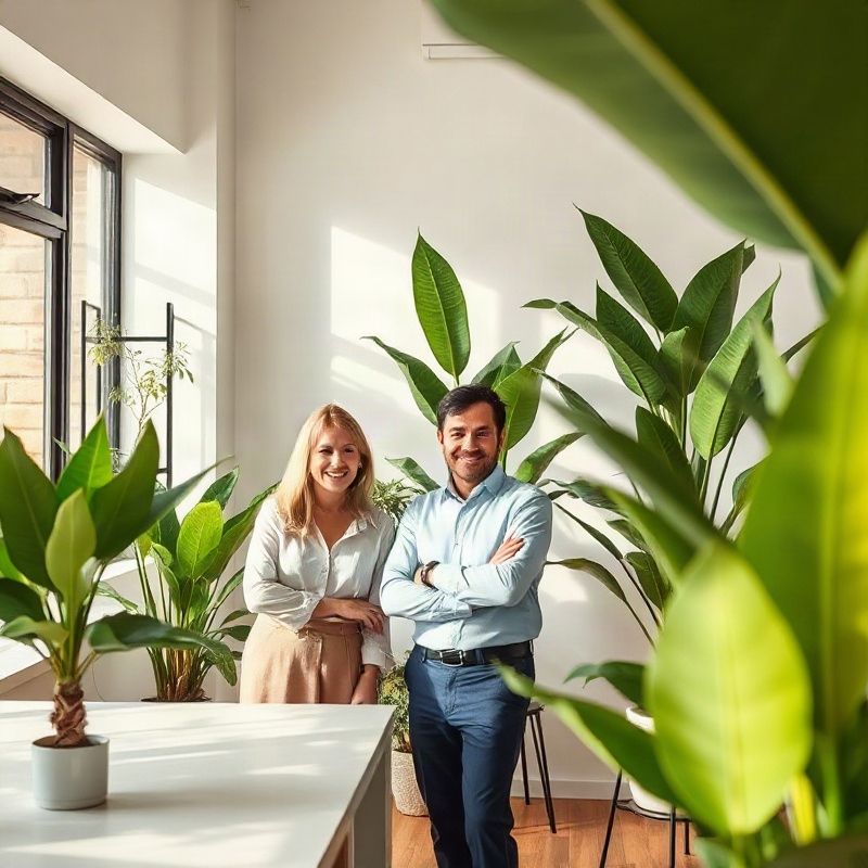 Equipe de consultores imobiliários em escritório moderno em Salvador